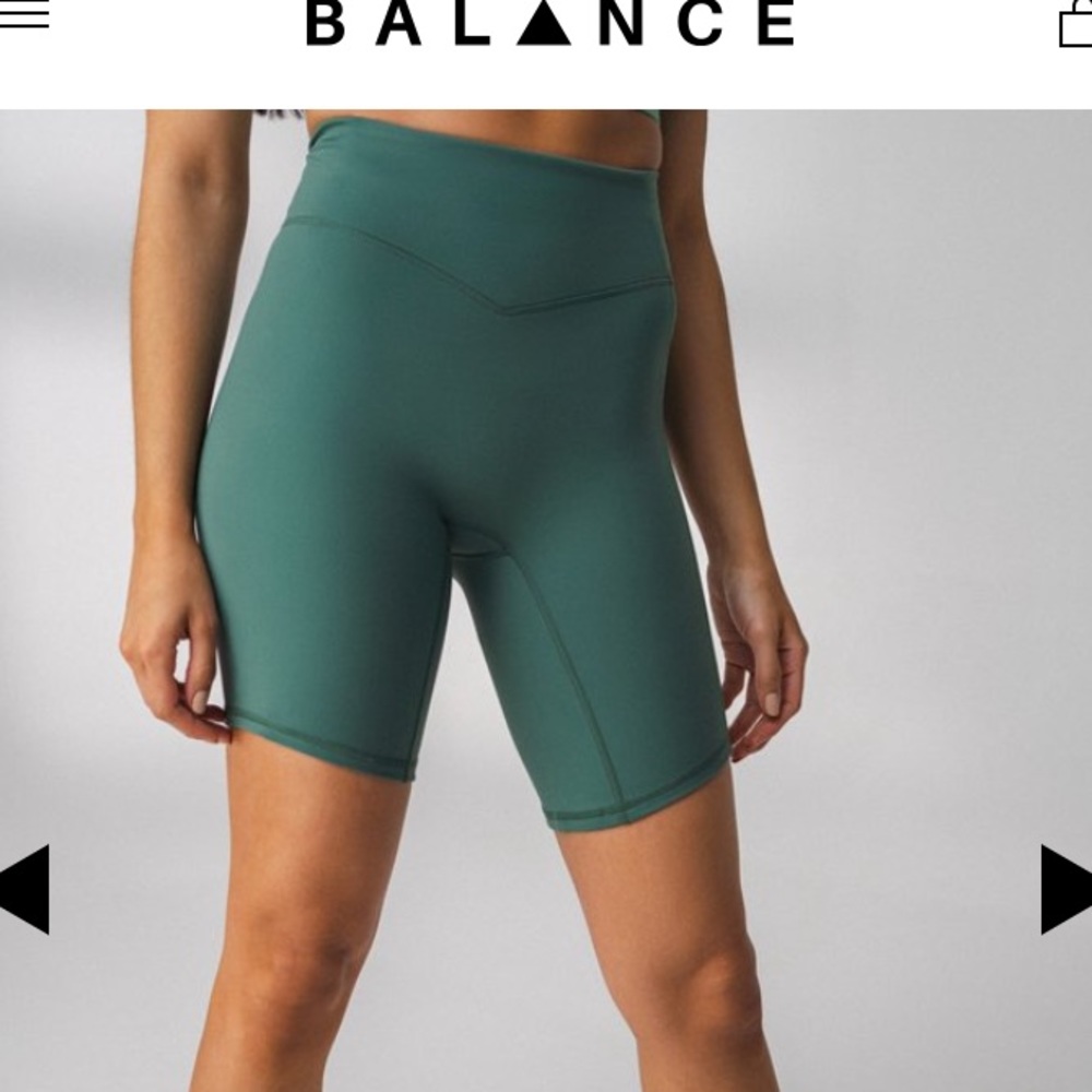 Balance Athletica Green Bike Shorts